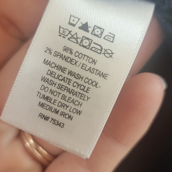 Heyton‎ Womens Blue Shirt Dress Button Front Knee Length Preppy Size Medium - Picture 8 of 8